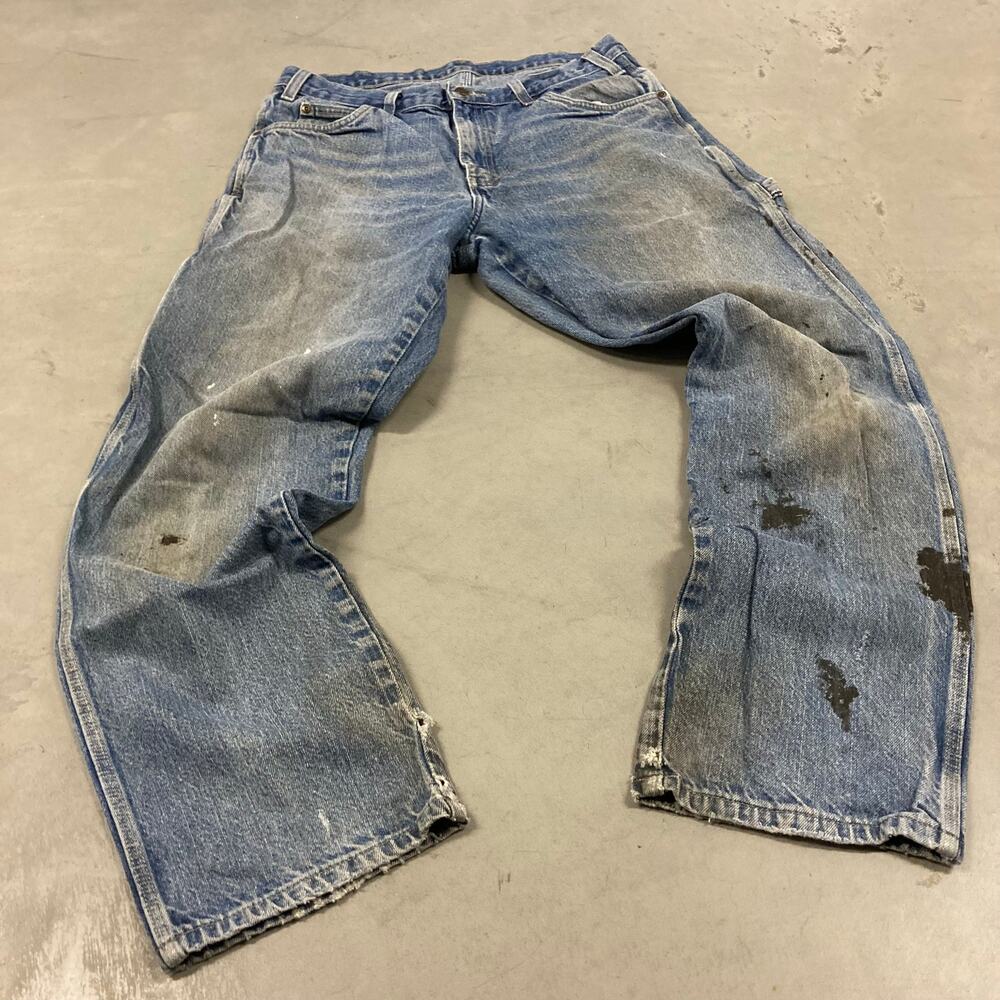 Y2K thrashed baggy dickies carpenter Jeans 34x32